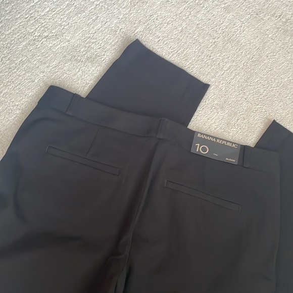 NWT Banana Republic Sloan Black Slacks Size 10 - Picture 7 of 9
